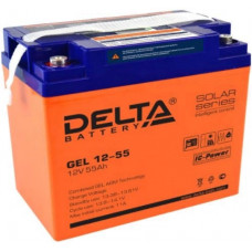Аккумулятор DELTA GEL 12В 55 Ач (GEL 12-55) GEL