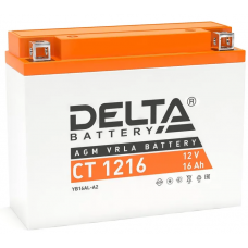 Аккумулятор DELTA  12В, 16 Ач (YB16AL-A2), обратная полярность