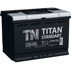Аккумулятор TITAN Standart 55 Ач, 470 А, прямая полярность