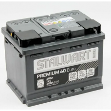 Аккумулятор STALWART Premium 60 Ач, 600 А, обратная полярность
