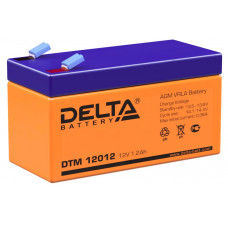 Аккумулятор DELTA DTM 12012, 12В 1.2Ач, AGM, 12В 1.2Ач, AGM