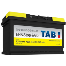 Аккумулятор TAB Stop&Go 80 Ач, 760 А EFB, Start-Stop, обратная полярность