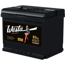Аккумулятор WESTA Black 60 Ач, 600 А, низкий, обратная полярность