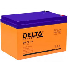 Аккумулятор DELTA GEL 12В 15 Ач (GEL 12-15) AGM, GEL
