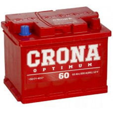 Аккумулятор CRONA  60 Ач, 500 А, обратная полярность
