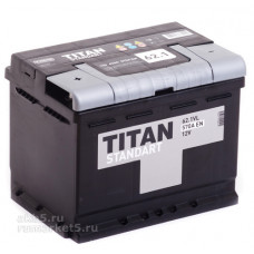 Аккумулятор TITAN Standart 62 Ач, 570 А, прямая полярность