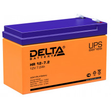 Аккумулятор DELTA HR 12-7.2, 12В 7.2Ач, AGM, 12В 7.2Ач, AGM
