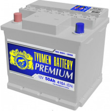 Аккумулятор TYUMEN BATTERY (ТЮМЕНЬ) Premium 50 Ач, 410 А, прямая полярность