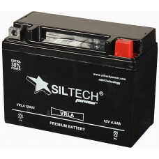 Аккумулятор SILTECH  12В 5 Ач, 100 А (YTX6,5L-BS), VRLA, обратная полярность