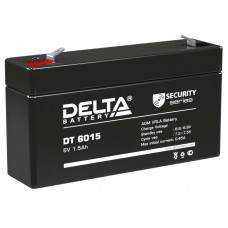 Аккумулятор DELTA DT 6015, 6В 1.5Ач, AGM, 6В 1.5Ач, AGM