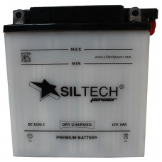 Аккумулятор SILTECH DC 12В 5 Ач, 60 А (12N5-3B), обратная полярность, сухо-заряженный, с электролитом