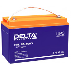 Аккумулятор DELTA HRL 12-100 X, 12В 100Ач, AGM, 12В 100Ач, AGM