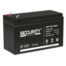 Аккумулятор SECURITY FORCE SF 1207, 12В 7Ач, AGM, 12В 7Ач, AGM