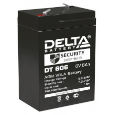 Аккумулятор DELTA DT 606, 6В 6Ач, AGM, 6В 6Ач, AGM