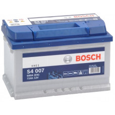 Аккумулятор BOSCH S4 72 Ач, 680 А (572409), низкий, обратная полярность