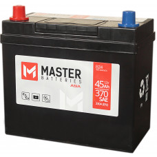 Аккумулятор MASTER BATTERIES Asia  45 Ач, 370 А (55B24R), прямая полярность, тонкие клеммы