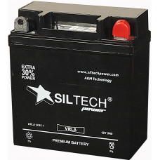 Аккумулятор SILTECH  12В, 5 Ач, 70 А (12N5L-BS), VRLA, обратная полярность
