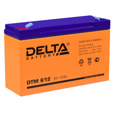 Аккумулятор DELTA DTM 612, 6В 12Ач, AGM, 6В 12Ач, AGM
