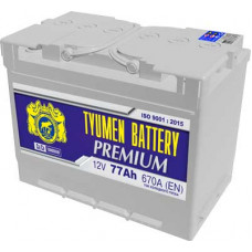 Аккумулятор TYUMEN BATTERY (ТЮМЕНЬ) Premium 77 Ач, 670 А, прямая полярность