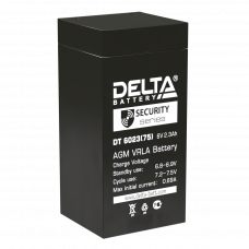 Аккумулятор DELTA DT 6023 (75), 6В 2.3Ач, AGM, 6В 2.3Ач, AGM