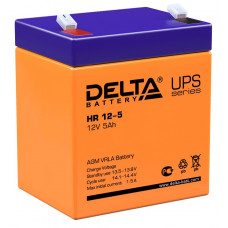 Аккумулятор DELTA HR 12-5, 12В 5Ач, AGM, 12В 5Ач, AGM