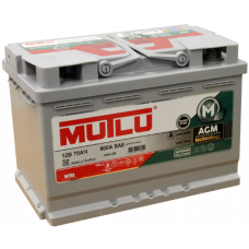 Аккумулятор MUTLU  70 Ач, 760 А AGM, обратная полярность