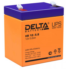 Аккумулятор DELTA HR 12-5.8, 12В 5.8Ач, AGM, 12В 5.8Ач, AGM