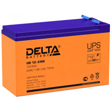 Аккумулятор DELTA HR 12-24 W, 12В 6Ач, AGM, 12В 6Ач, AGM