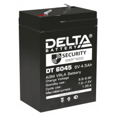 Аккумулятор DELTA DT 6045, 6В 4.5Ач, AGM, 6В 4.5Ач, AGM