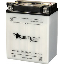 Аккумулятор SILTECH DC 12В 14 Ач, 185 А (YB14-A2), прямая полярность, сухо-заряженный, с электролитом