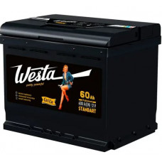 Аккумулятор WESTA BLACK 60 Ач, 580 А, обратная полярность