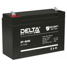 Аккумулятор DELTA DT 4035, 4В 3.5Ач, AGM, 4В 3.5Ач, AGM