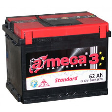 Аккумулятор A-MEGA Standard 62 Ач, 560 А, обратная полярность