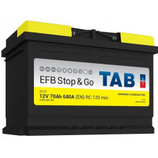 Аккумулятор TAB Stop&Go 70 Ач, 680 А (57029) EFB, Start-Stop, обратная полярность