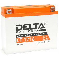 Аккумулятор DELTA CT 1216, 12В 16Ач, AGM, 12В 16Ач, AGM