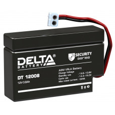 Аккумулятор DELTA DT 12008 (T9), 12В 0.8Ач, AGM, 12В 0.8Ач, AGM