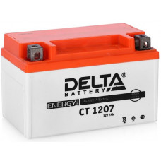 Аккумулятор DELTA CT 12В 7 Ач, 105 А (CT 1207, YTX7A-BS), прямая полярность, залитый ¹