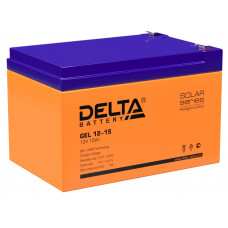 Аккумулятор DELTA GEL 12-15, 12В 15Ач, AGM+GEL, 12В 15Ач, AGM+GEL