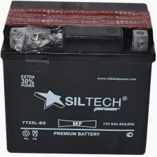 Аккумулятор SILTECH VRLA 12В 5 Ач, 80 А (YTX5L-BS), обратная полярность