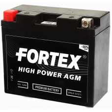 Аккумулятор FORTEX DC MF 12В, 12 Ач, 200 А (YTX12-BS), AGM, прямая полярность, сухо-заряженный, с электролитом