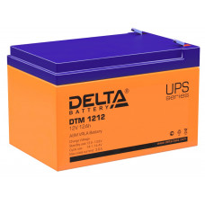 Аккумулятор DELTA DTM 1212, 12В 12Ач, AGM, 12В 12Ач, AGM