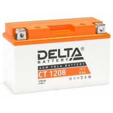 Аккумулятор DELTA CT 1208, 12В 8Ач, AGM, 12В 8Ач, AGM