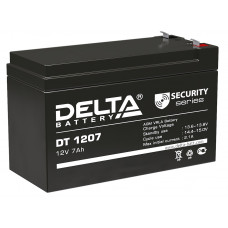 Аккумулятор DELTA DT 1207, 12В 7Ач, AGM, 12В 7Ач, AGM