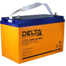Аккумулятор DELTA DTM 12В 100 Ач (DTМ-12100 L (12V100A))